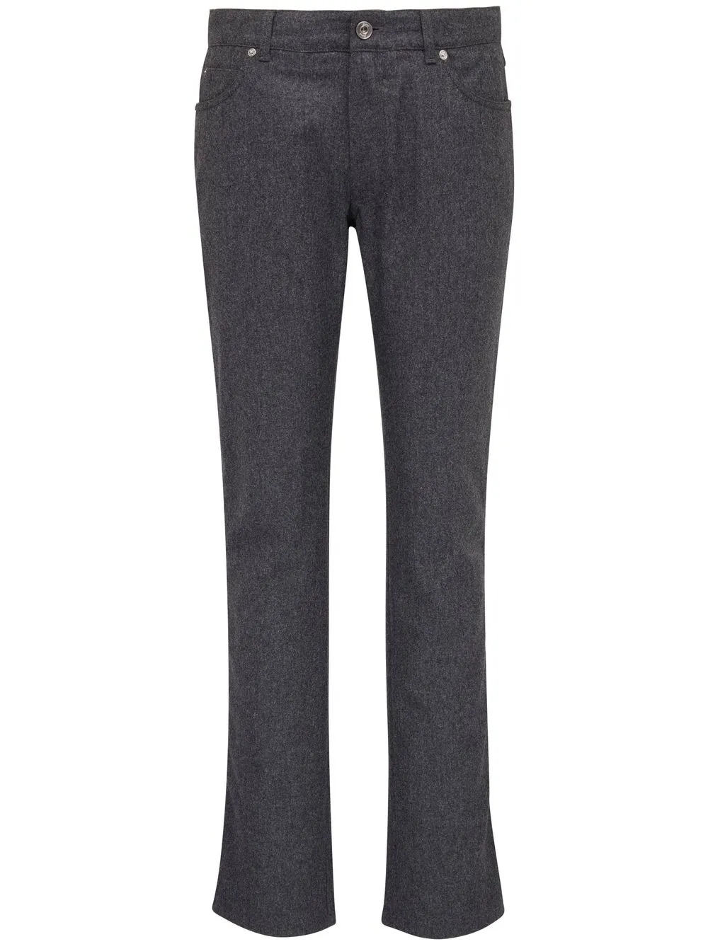 

Brioni low-rise slim-cut trousers - Grey