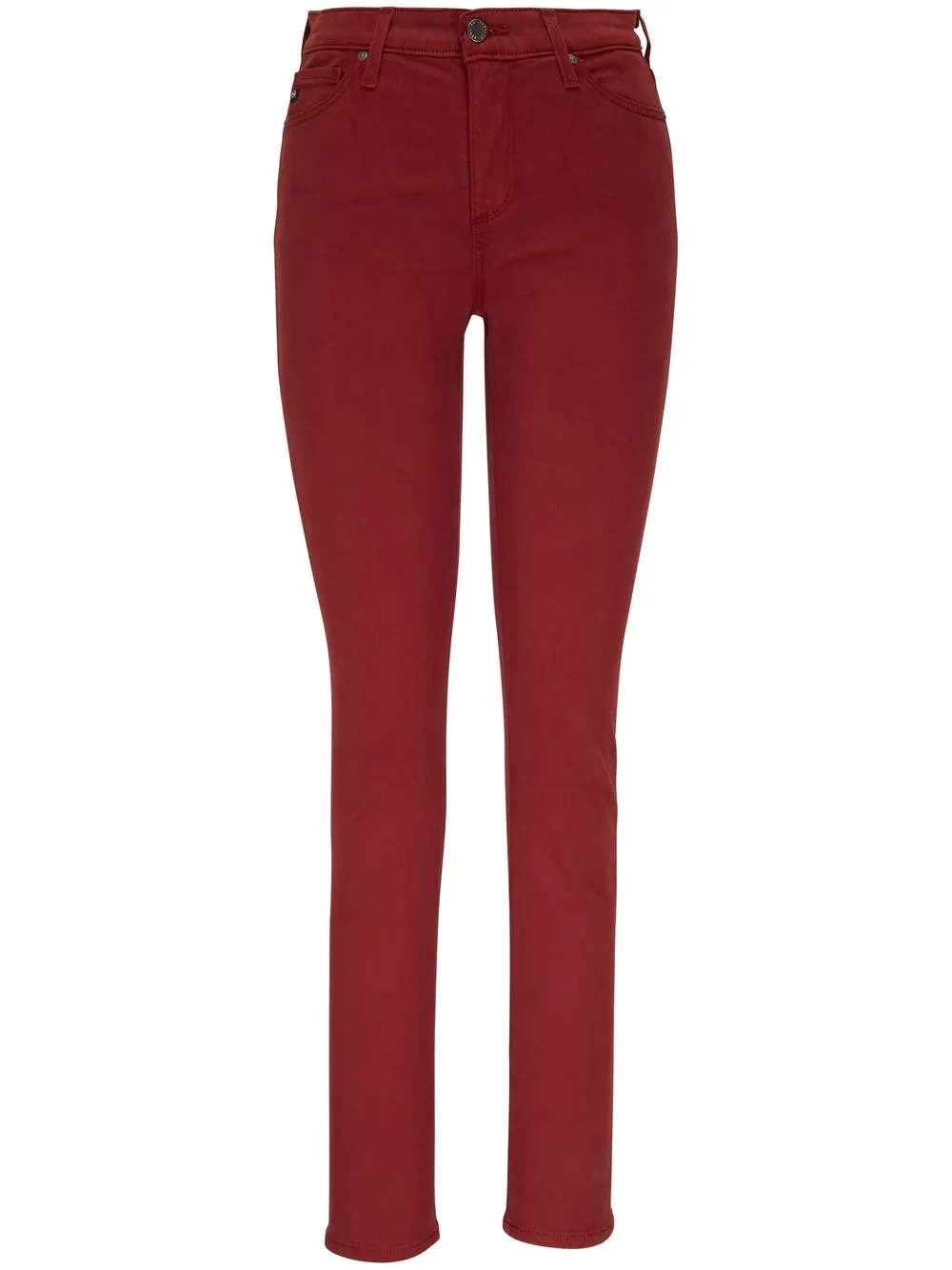 

AG Jeans skinny jeans con tiro medio - Rojo