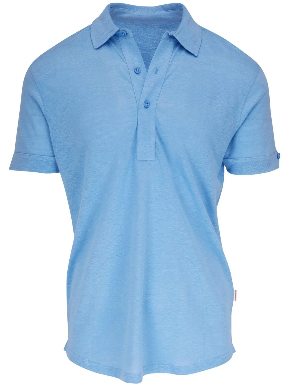 

Orlebar Brown linen short-sleeve polo-shirt - Blue