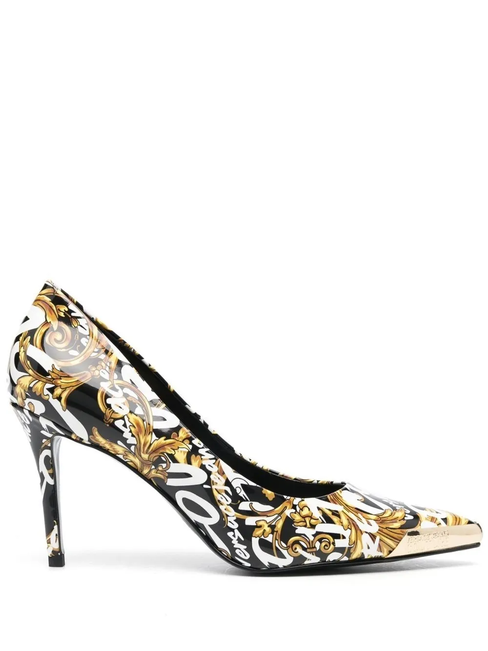 logo-print pointed-toe pumps | Versace Jeans Couture | Eraldo.com