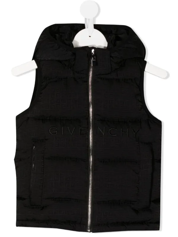 monogram-pattern gilet