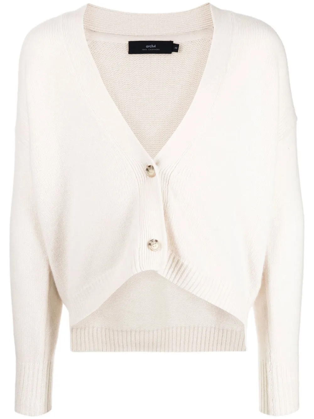 

arch4 cashmere knitted cardigan - White