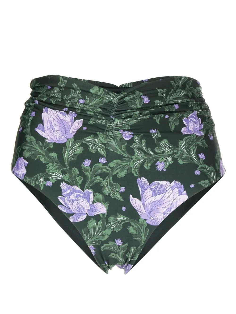 

Agua By Agua Bendita floral print high-waist bikini bottoms - Green