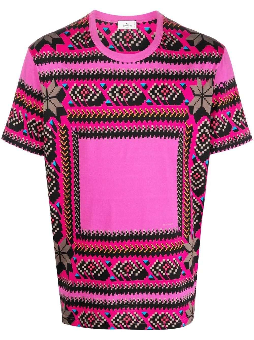 

ETRO playera con estampado gráfico - Rosado