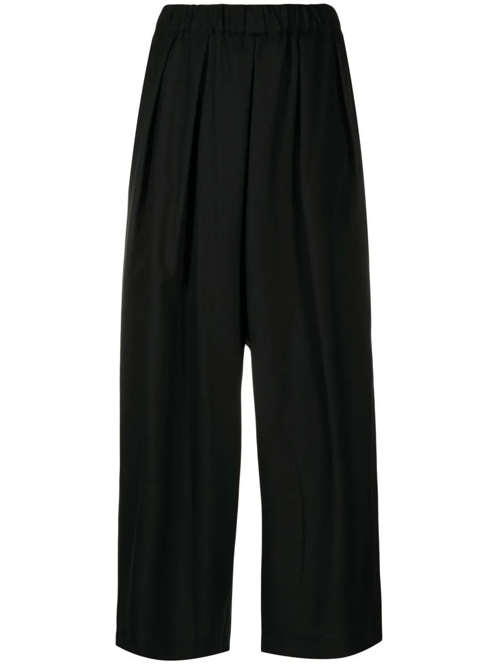 

Comme Des Garçons Noir Kei Ninomiya wide-leg elasticated-waistband trousers - Black