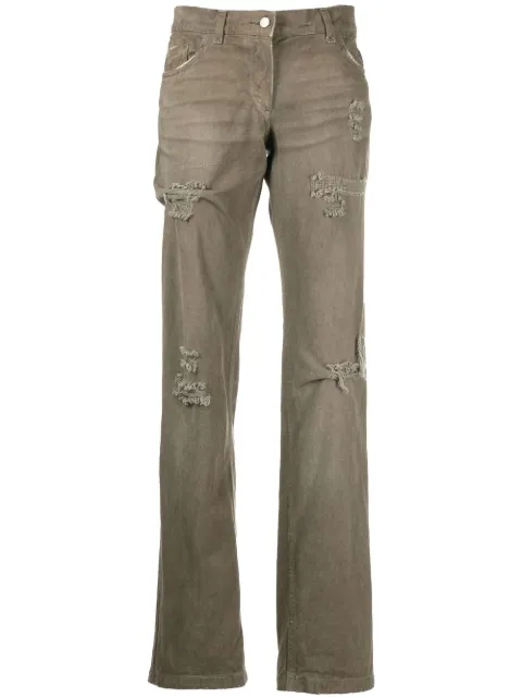 Dolce & Gabbana Pre-Owned pantalones con efecto lavado 2000