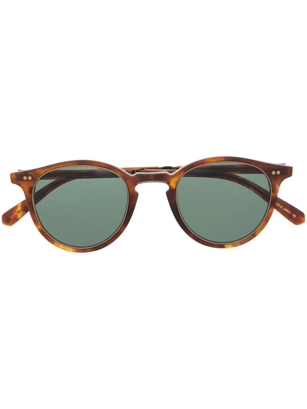 

Garrett Leight lentes de sol con armazón redonda - Marrón