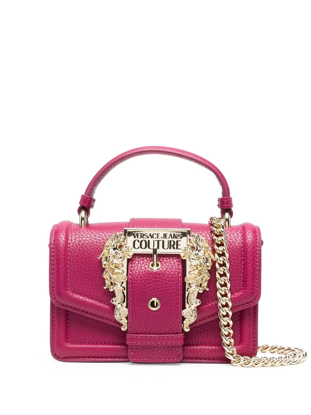 

Versace Jeans Couture bolsa satchel plegable con logo - Rosado