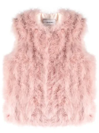 Yves Salomon フェザートリム ベスト | FARFETCH JP