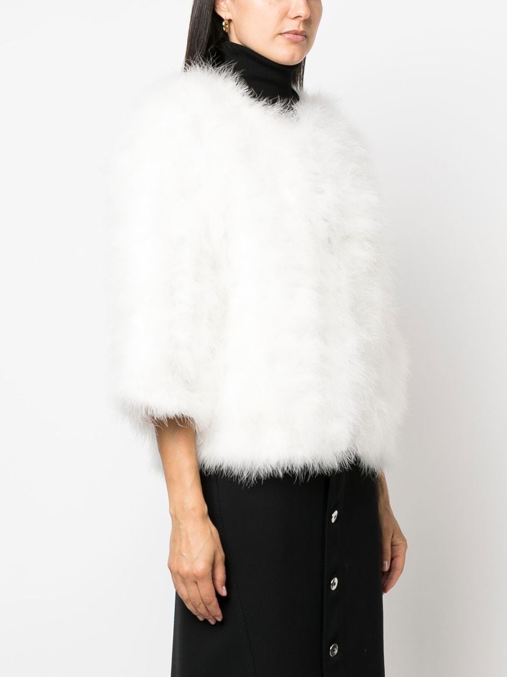 Yves Salomon feather-trim Jacket - Farfetch