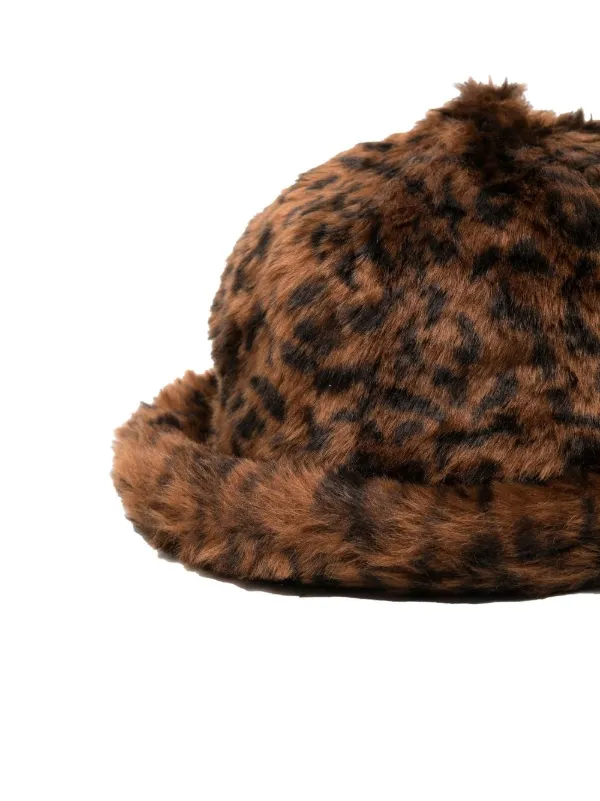 Kangol faux-fur logo-patch Hat | Brown | FARFETCH display picture 3