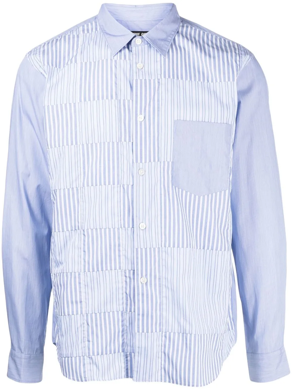 

Comme Des Garçons Homme Deux long-sleeve cotton shirt - Blue