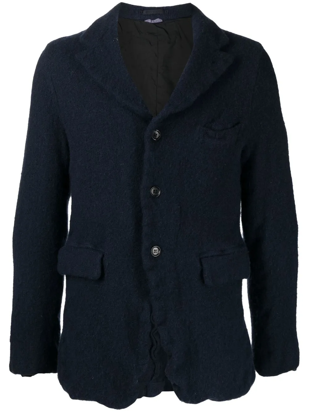 

Comme Des Garçons Homme Deux knitted single-breasted cardi-coat - Blue