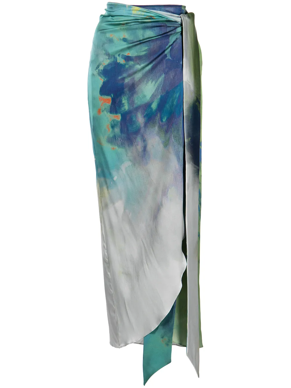 

Silvia Tcherassi Bonnan asymmetric skirt - Blue