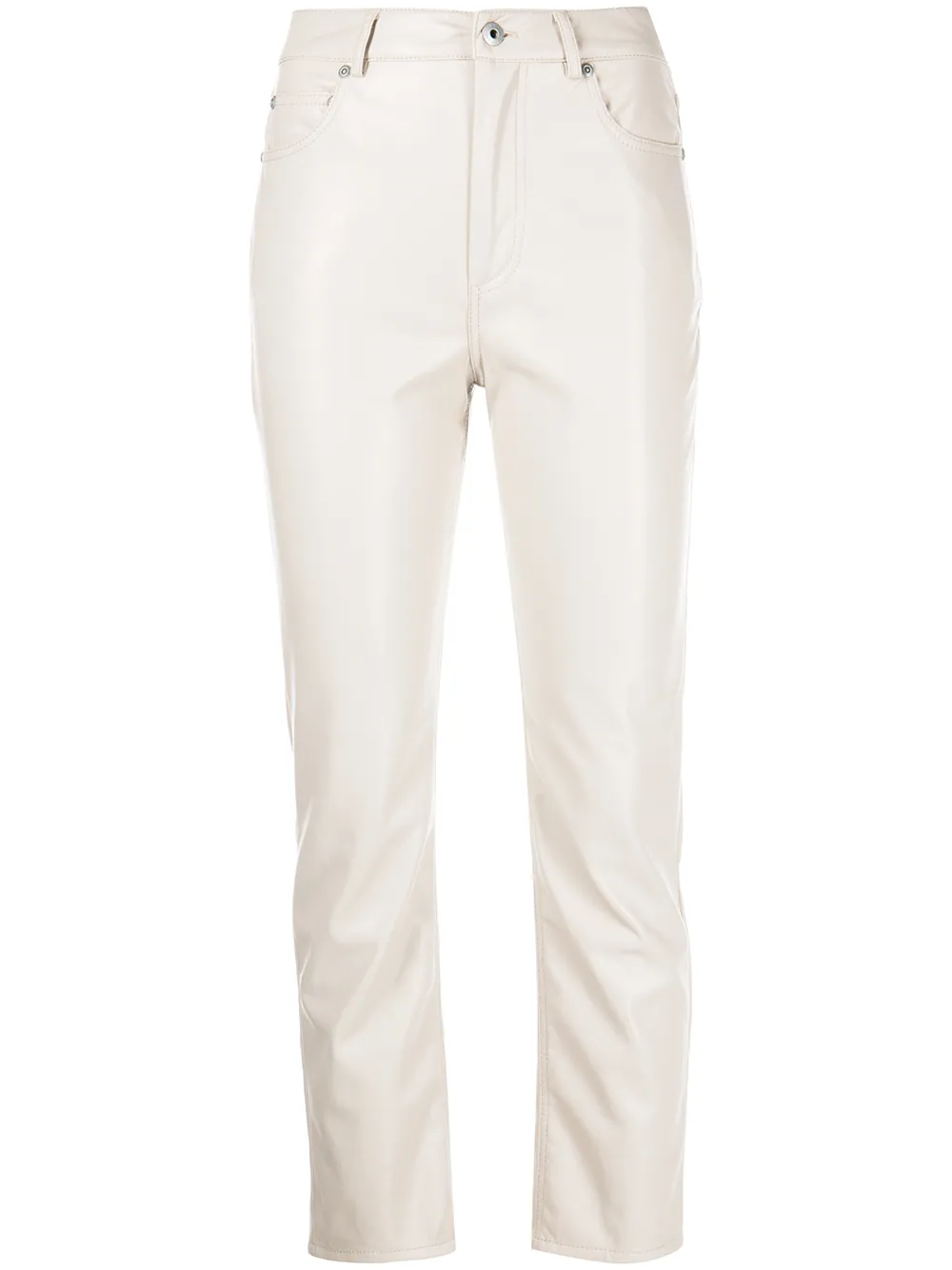 

Jonathan Simkhai Standard four-pocket cropped straight trousers - Neutrals