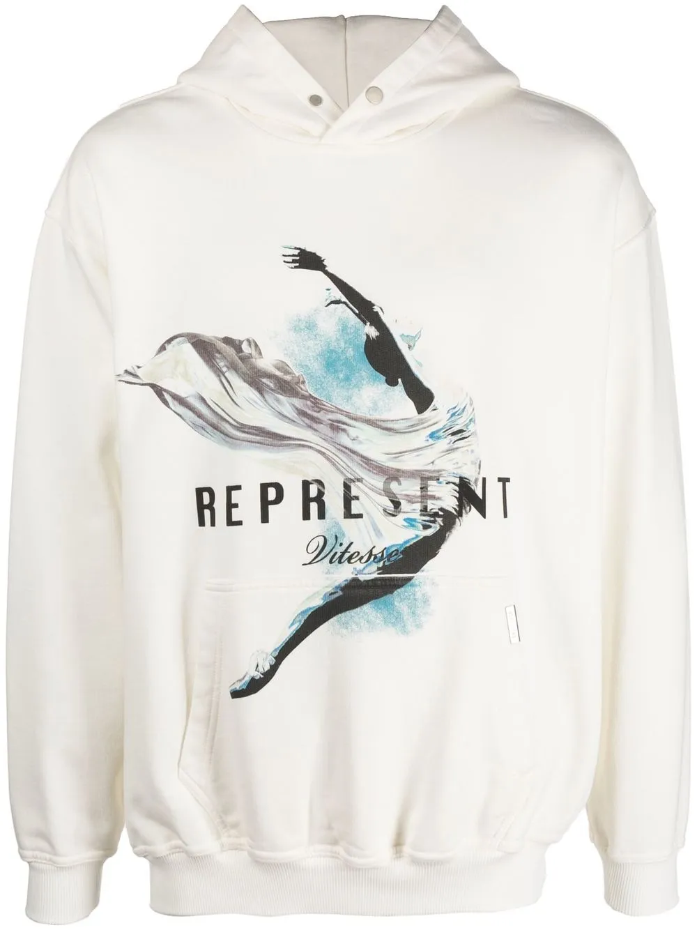 

Represent logo-print hoodie - White