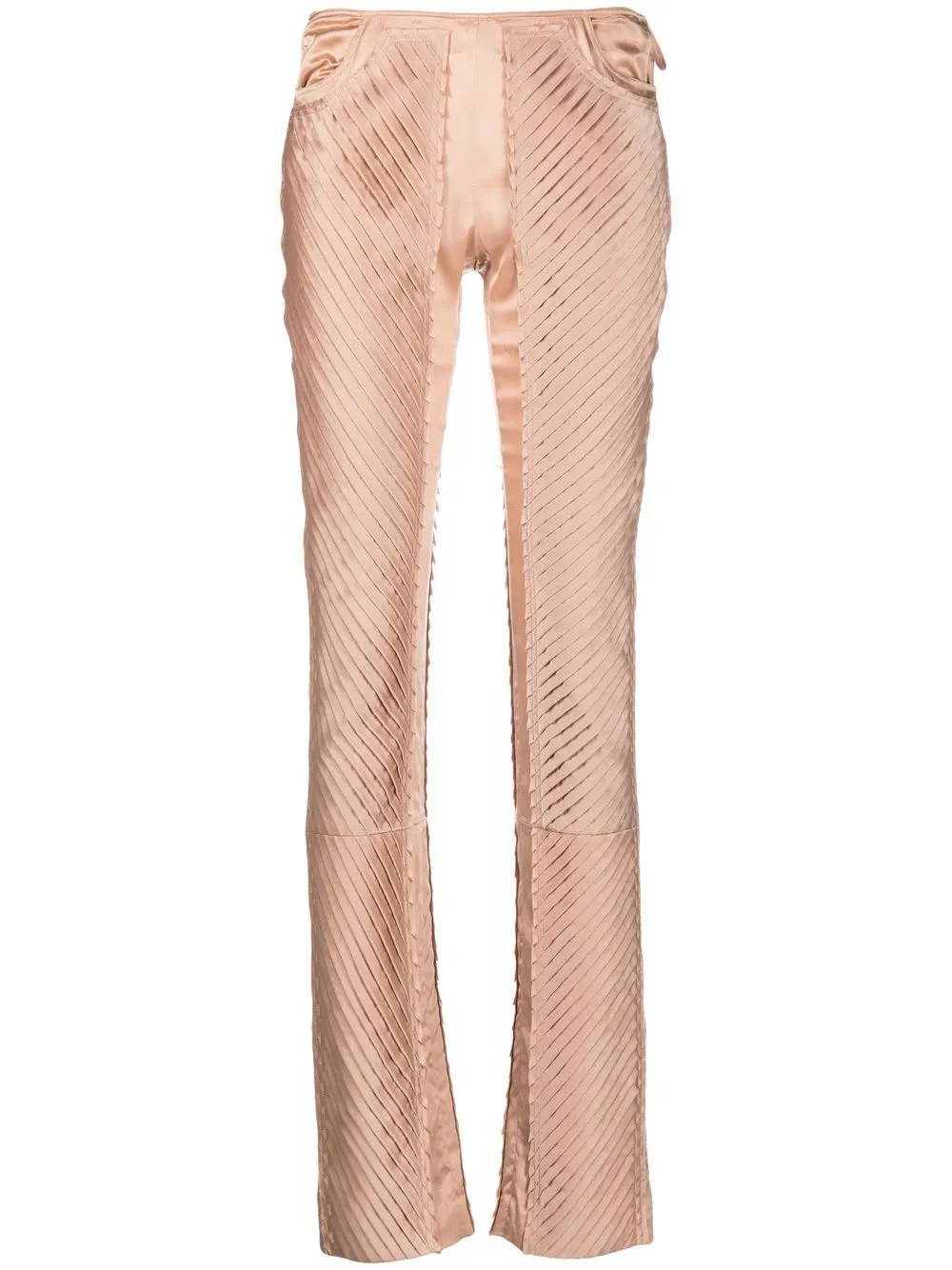 

Gucci Pre-Owned pantalones de vestir a rayas diplomáticas 2000 - Rosado