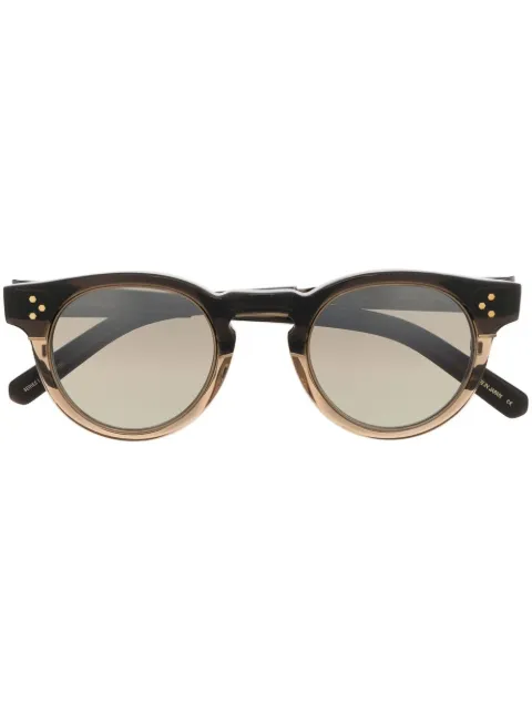 Garrett Leight lentes de sol con efecto degradado y armazón redonda