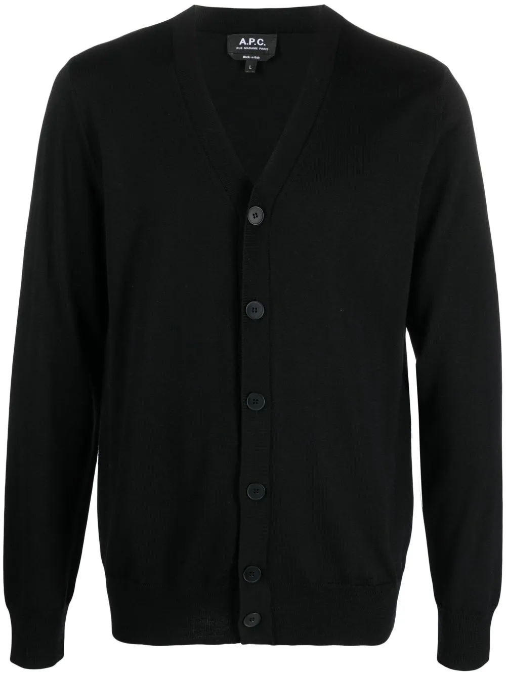 

A.P.C. virgin wool cardigan - Black