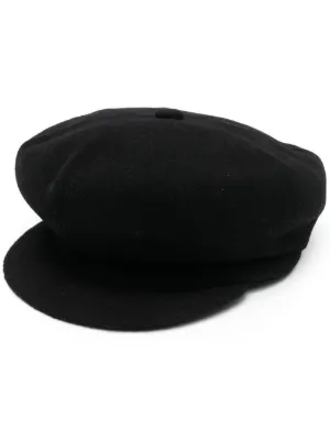 Marine Serre embroidered-moon Beret | Black | FARFETCH