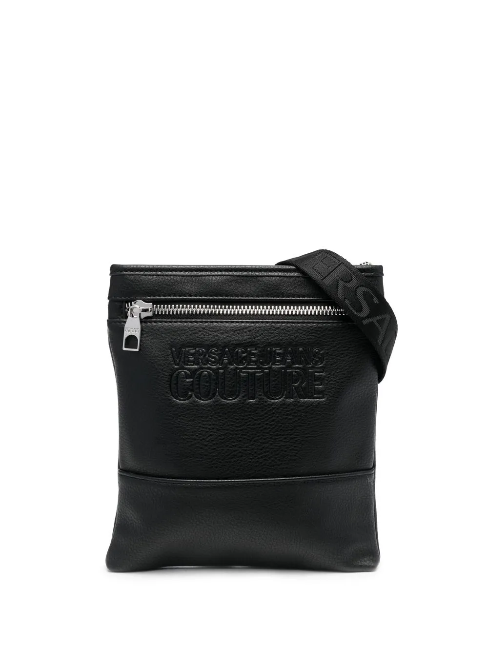 

Versace Jeans Couture logo-debossed messenger bag - Black