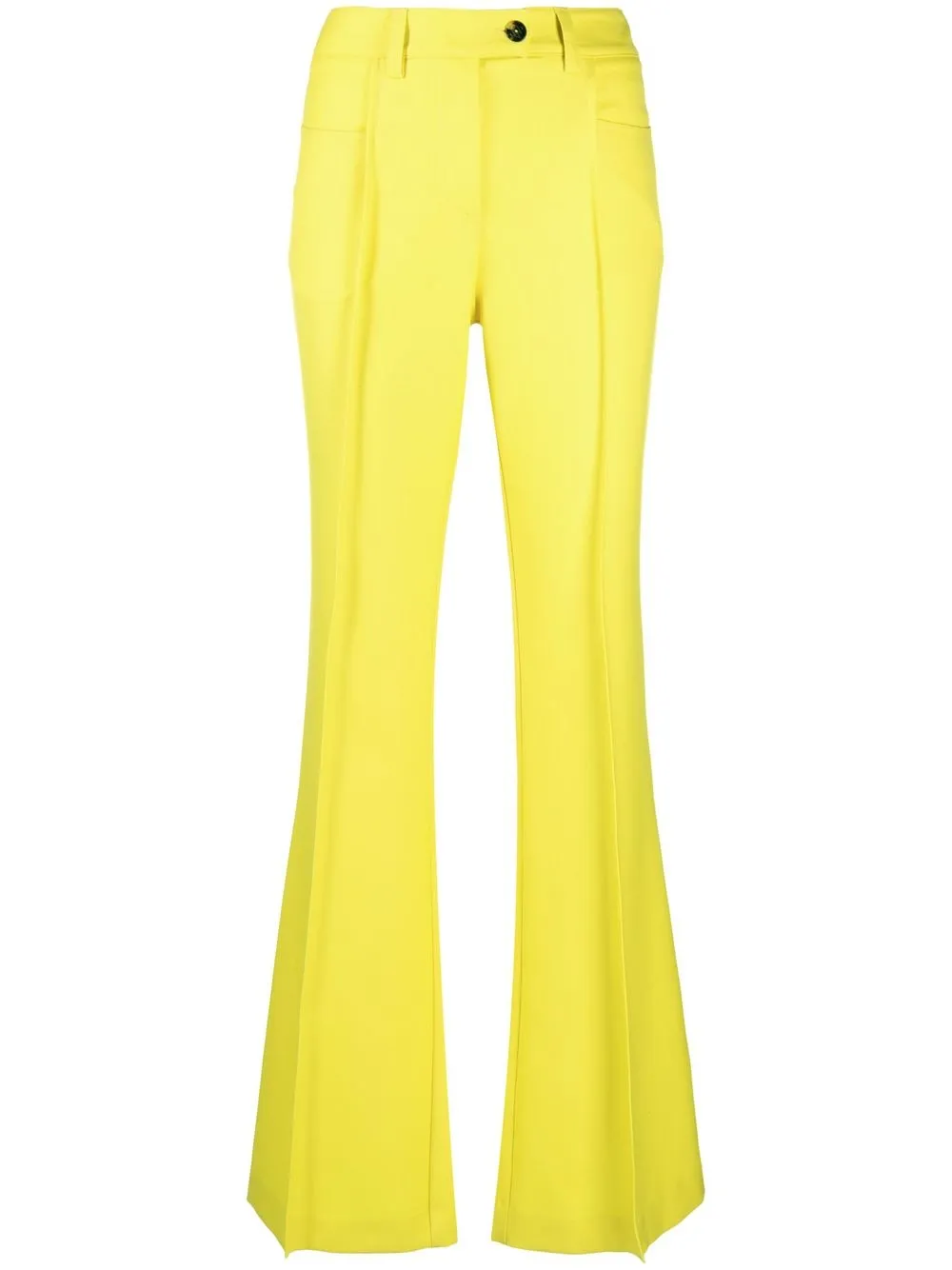 

Giuseppe Di Morabito press crease flared trousers - Yellow