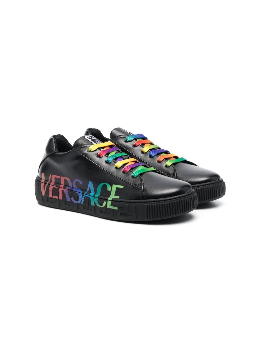 Versace Kids Logo Print Low Top Sneakers Farfetch