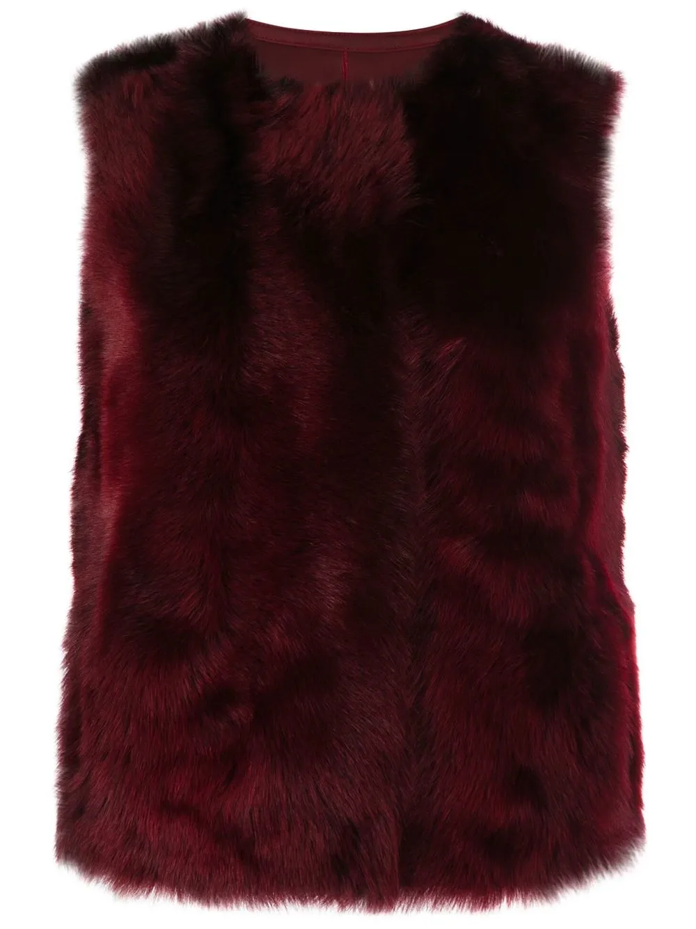 

Yves Salomon chaleco reversible - Rojo