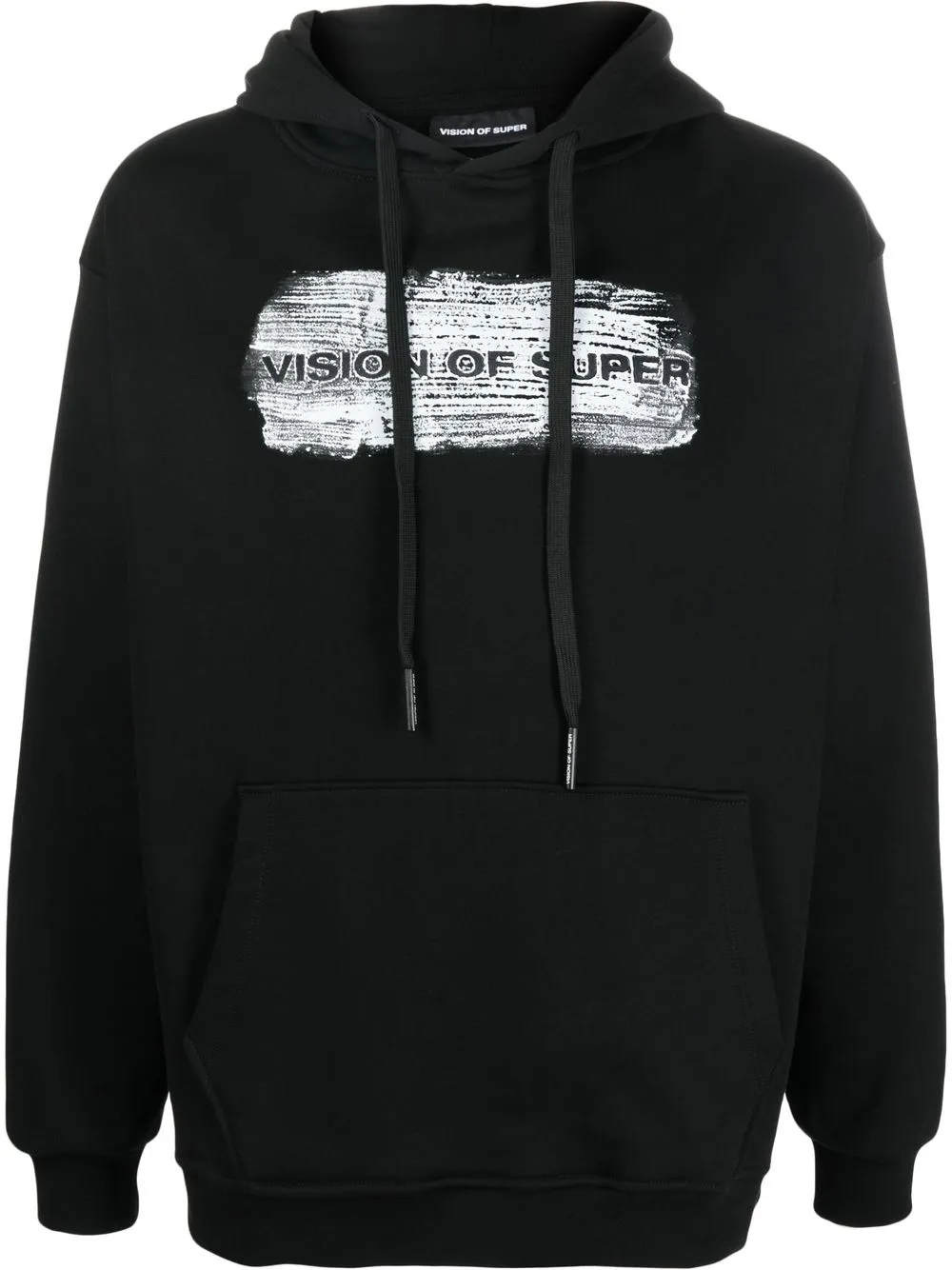 

Vision Of Super logo print cotton hoodie - Black