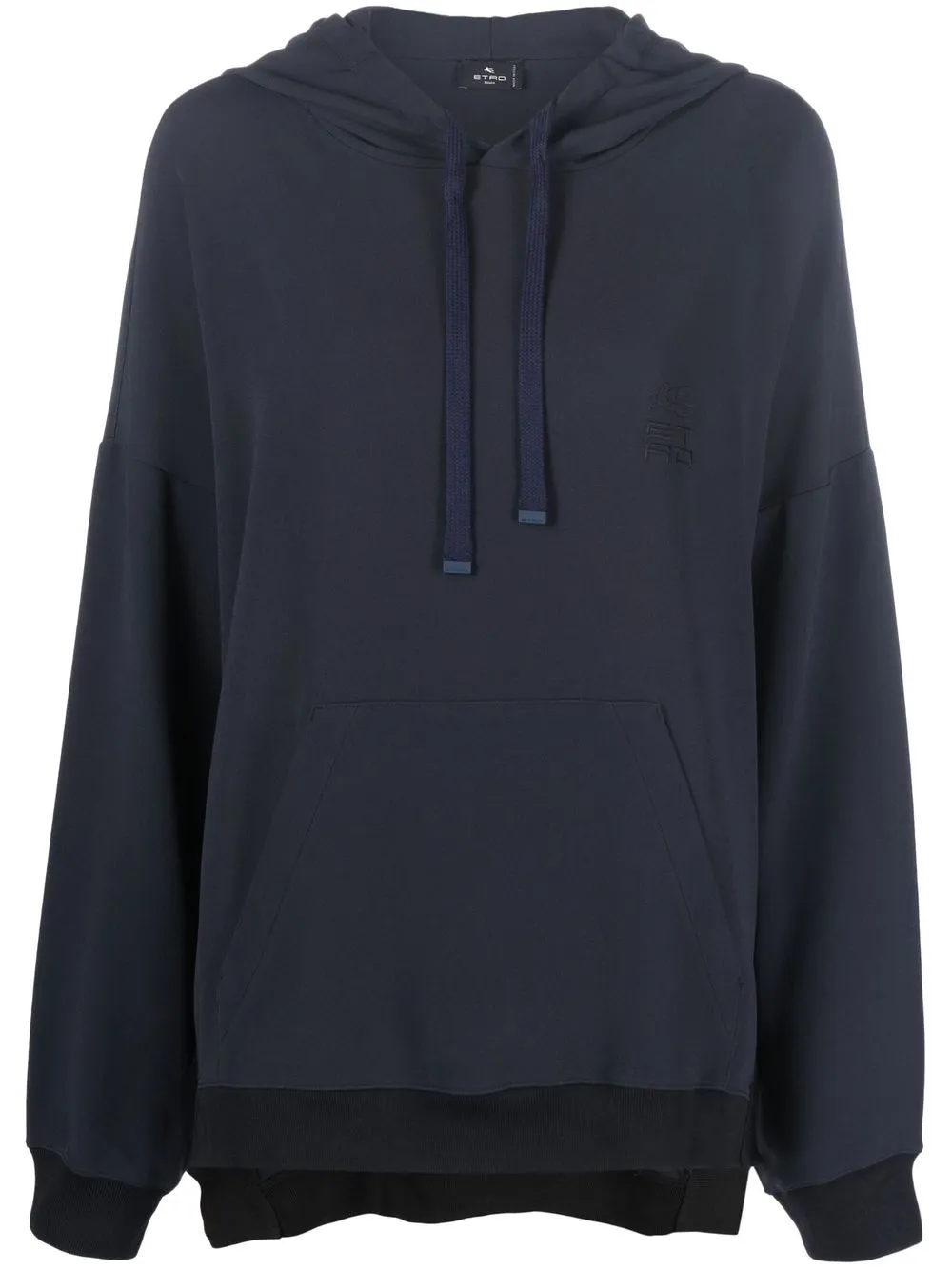 

ETRO hoodie con logo bordado - Azul