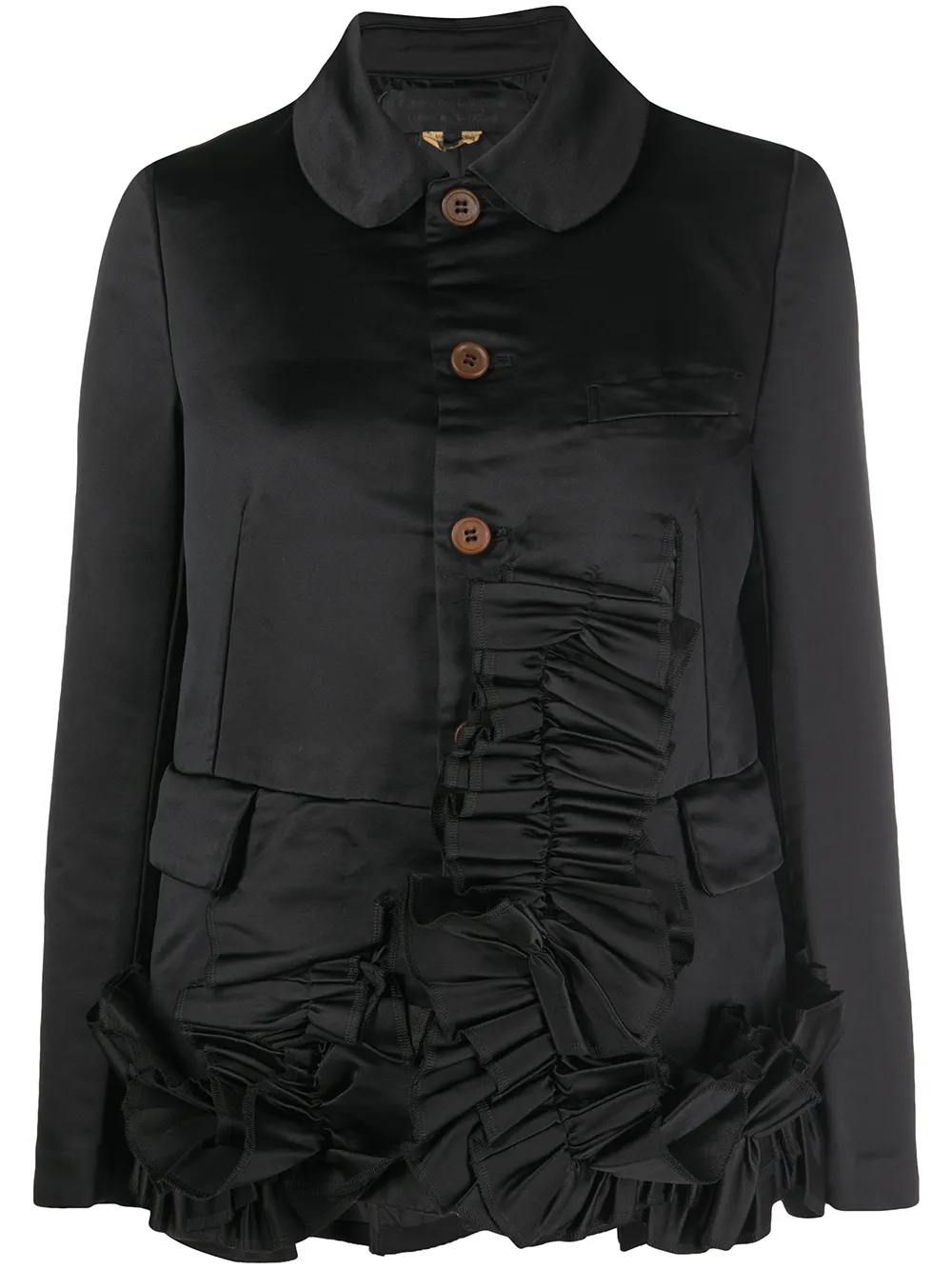 

Comme Des Garçons Comme Des Garçons ruffle detail jacket - Black