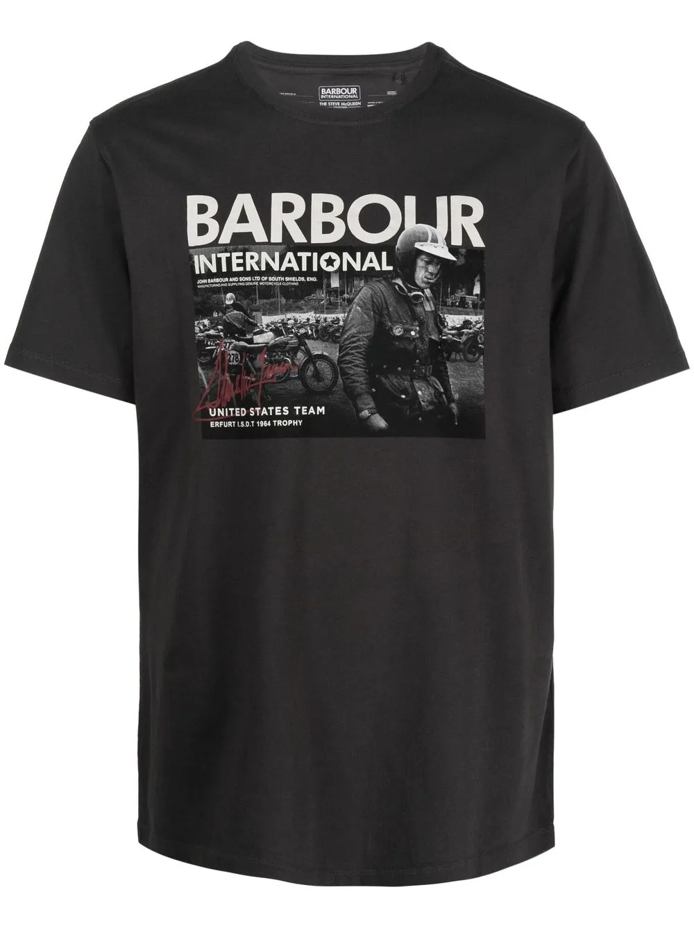 

Barbour playera con estampado gráfico - Gris