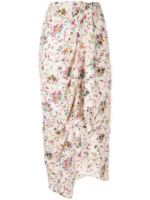 MARANT ÉTOILE jupe Berthe à fleurs