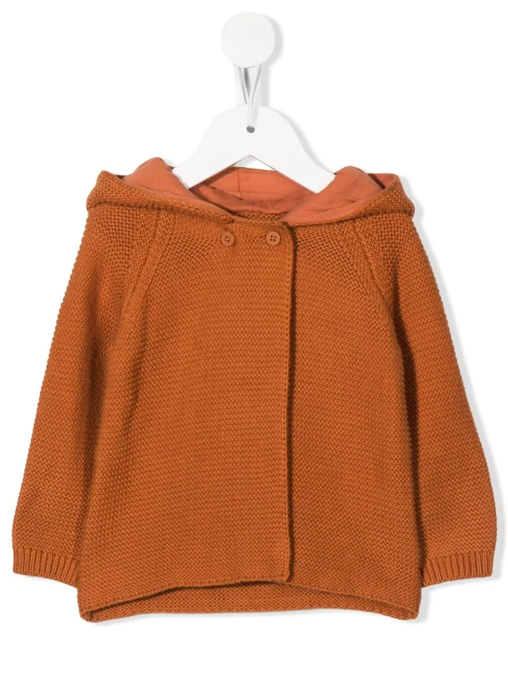 

Stella McCartney Kids pop-up ears hooded cardigan - Orange