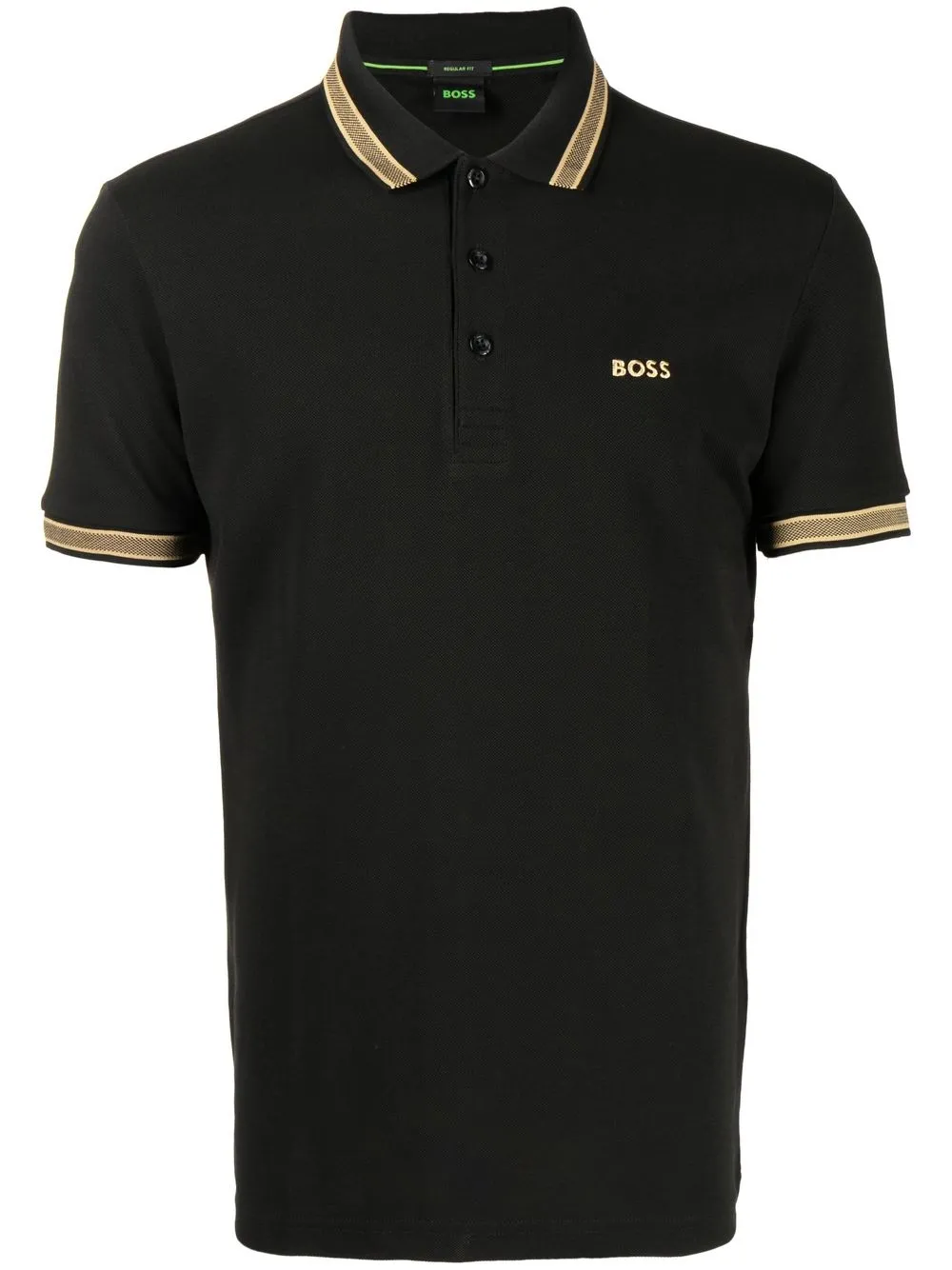 

BOSS Paddy logo-embroidered polo shirt - Black