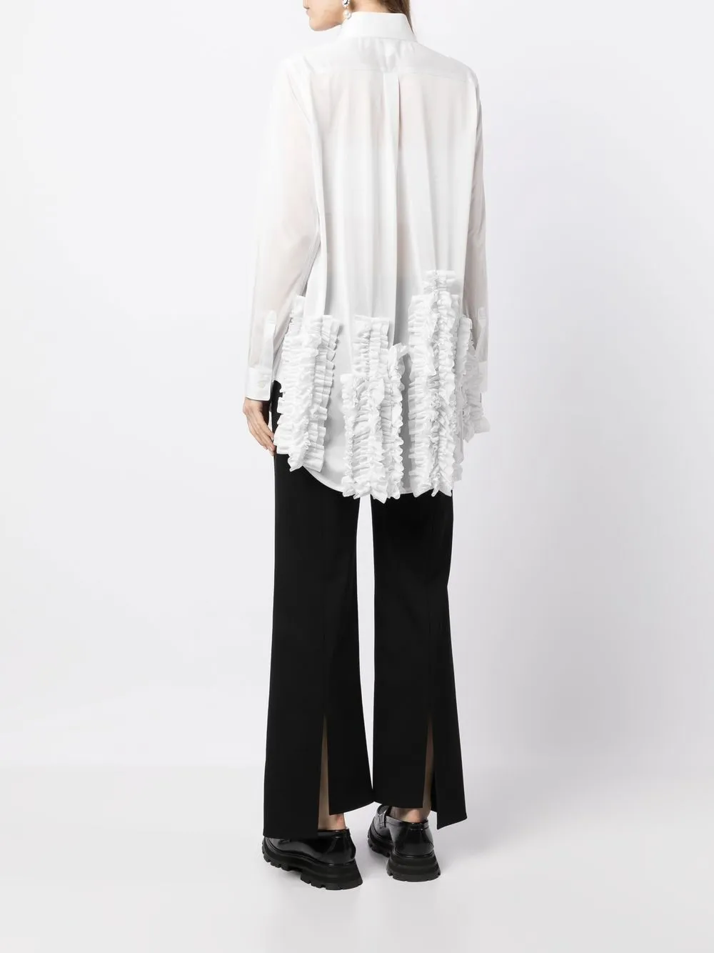 COMME DES GARÇONS RUFFLE-APPLIQUÉ SHIRT 