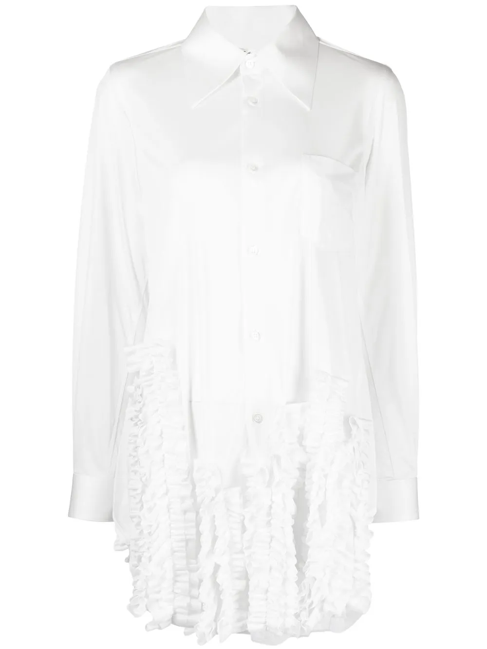 

Comme Des Garçons ruffle-appliqué shirt - White