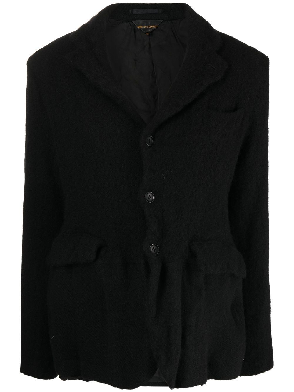 Comme Des Garçons felted-finish single-breasted blazer