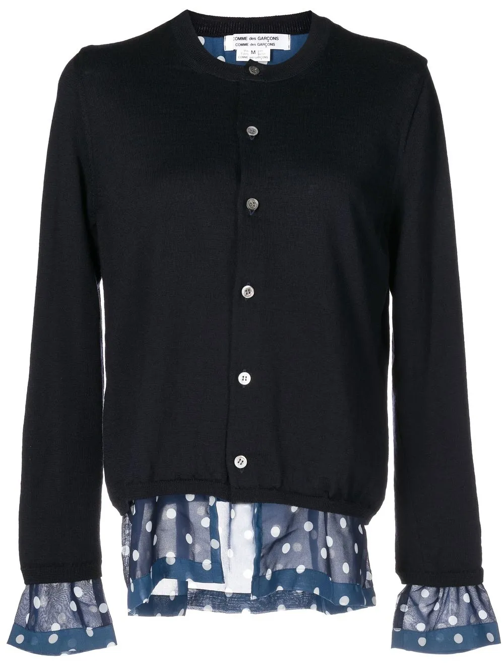 

Comme Des Garçons Comme Des Garçons layered wool cardigan - Blue