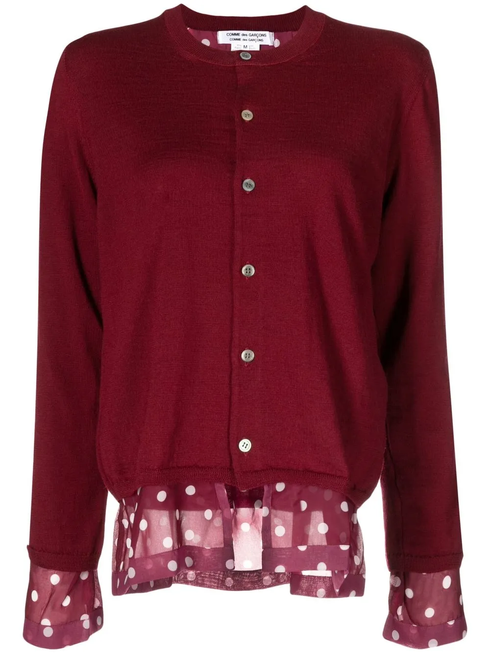 

Comme Des Garçons Comme Des Garçons layered wool cardigan