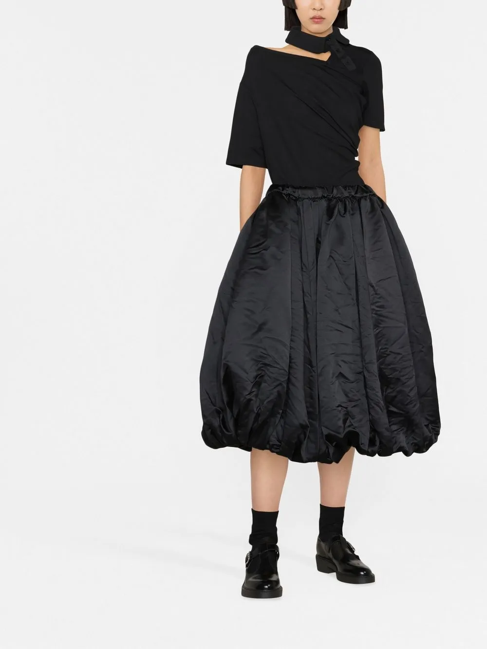 Comme Des Garçons Comme Des Garçons Midi-pofrok - Zwart