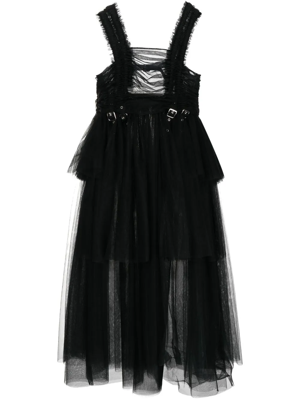 

Comme Des Garçons Noir Kei Ninomiya buckle-embellished tulle dress - Black