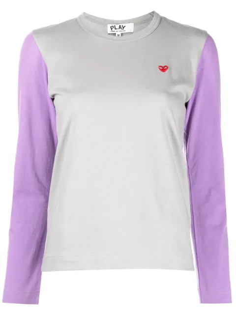 Comme Des Garçons Play two-tone sweater