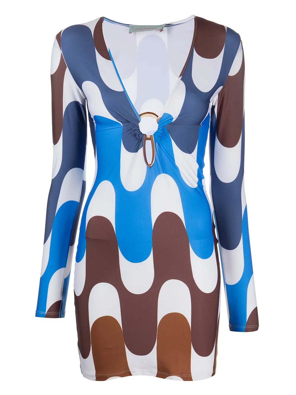 

Silvia Tcherassi Luz V-neck mini dress - Multicolour