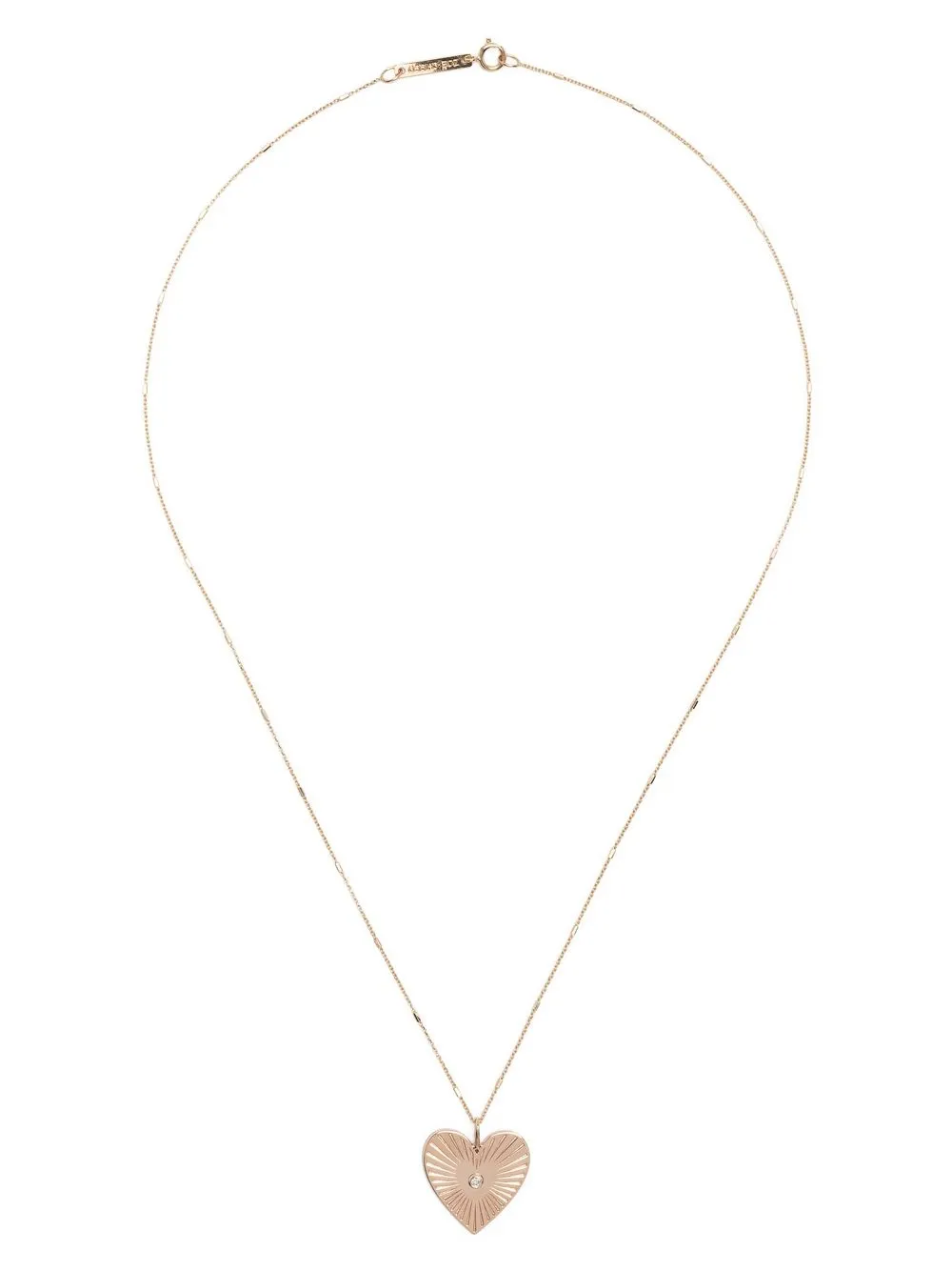 Shop Zoë Chicco 14kt Yellow Gold Radiant Heart Diamond Necklace