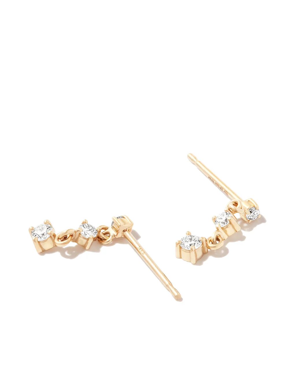 Zoë Chicco 14kt geelgouden oorbellen