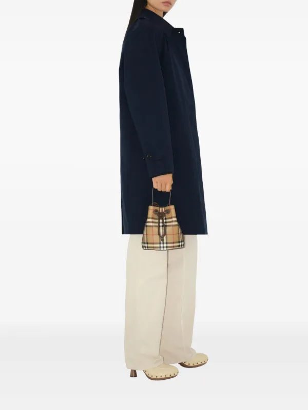 Burberry The Camden Heritage カーコート | ブルー | FARFETCH JP