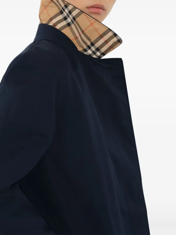Burberry The Camden Heritage カーコート | ブルー | FARFETCH JP