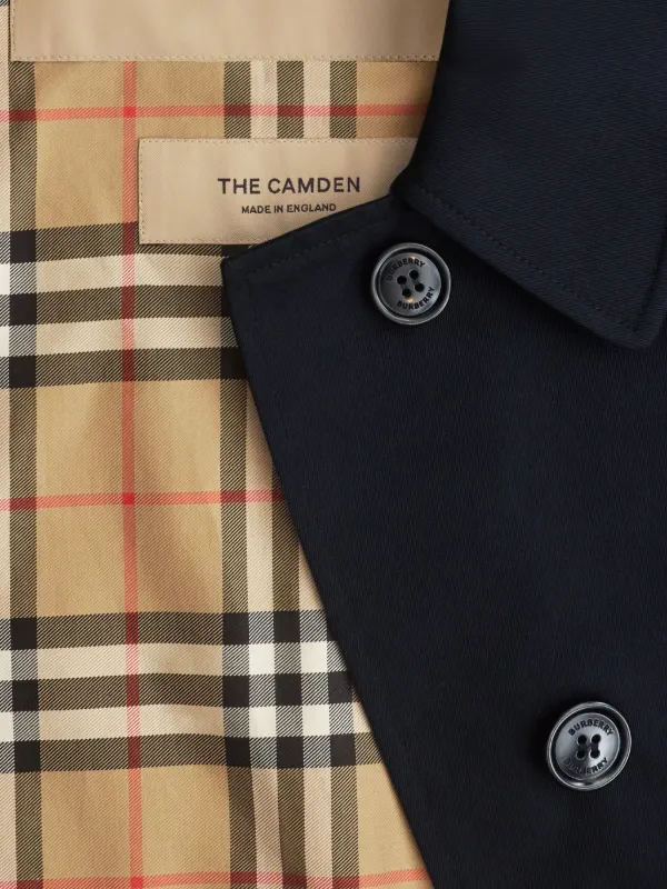 Burberry The Camden Heritage カーコート | ブルー | FARFETCH JP