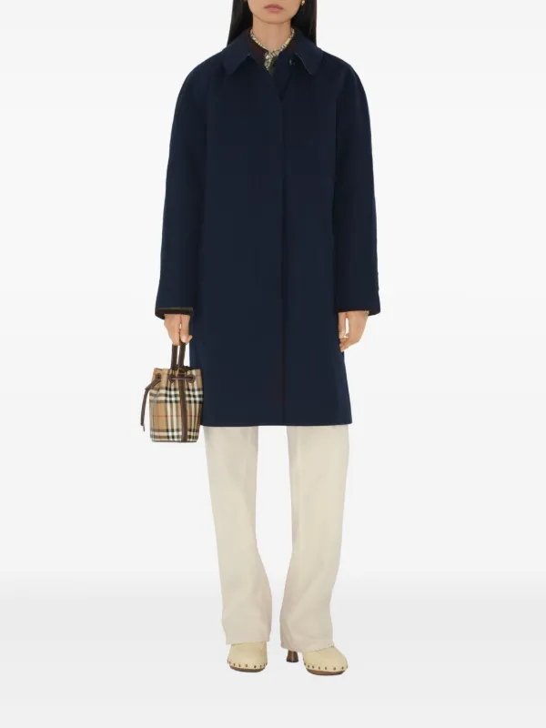 Burberry The Camden Heritage カーコート | ブルー | FARFETCH JP